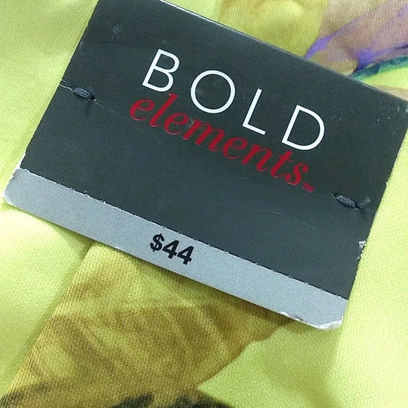 New Bold Elements Sunday Lemon Floral Pencil Skirt Medium - Picture 11 of 13